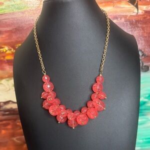 The Skyline Collection Coral Beaded Necklace & Earrings Set